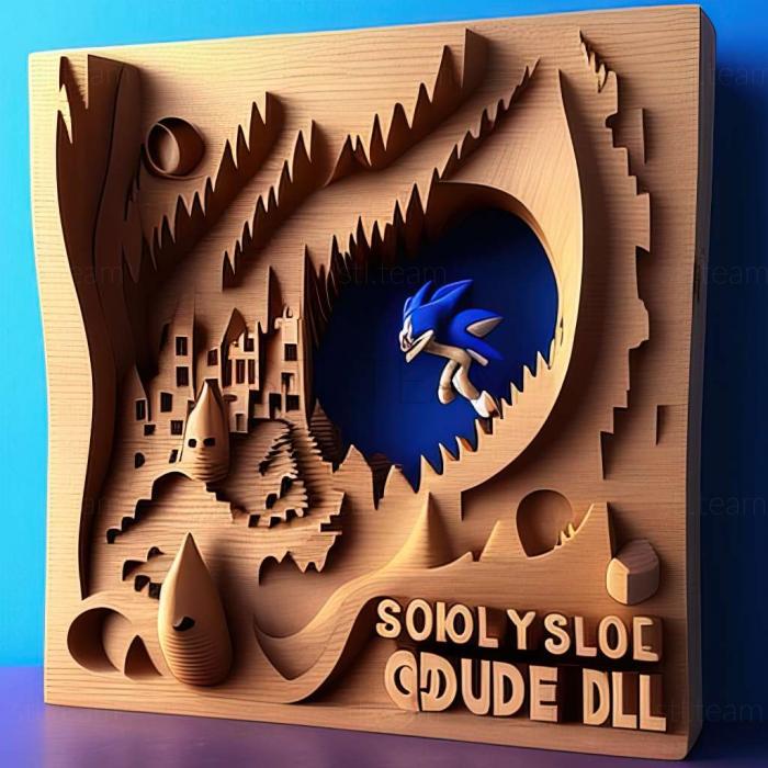 3D model Sonic LoWorld game (STL)